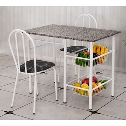Conjunto de Mesa com 2 Cadeiras Alice Preto Flor é boa?