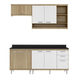 Kit Cozinha Sicília Modulada 5 Peças 5811-s6t Com Tampo - Argila/branco - Multimóveis é boa?