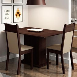 Conjunto Sala de Jantar Madesa Gabi Mesa Tampo de Madeira com 2 Cadeiras é boa?