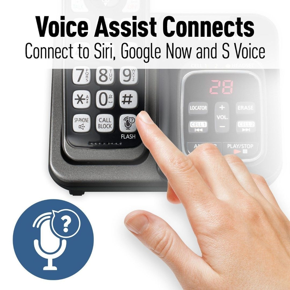 Panasonic KX-TG3760 DECT 6.0 Link2Cell Cordless Phone Digital Answer Machine