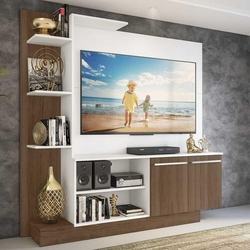 Estante Home Theater para TV até 55 Pol. Denver Multimóveis Argila Acetinado com Branco Texturizado é boa?