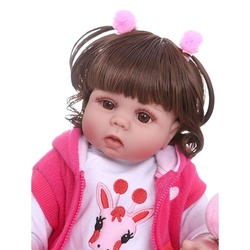 Bebê Sweetie Reborn (R) Menino Girafinha Silicone-doll 48cm - MRW