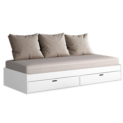 Sofá Cama Conquista Puff com 2 Gavetões Branco é boa?