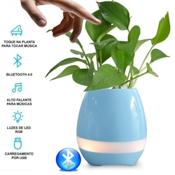 Vaso de Planta MUSICAL Caixa de Som BLUETOOTH Led Decorativo Sensor de Som - AZUL é ruim? Vaso de Planta MUSICAL Caixa de Som BLUETOOTH Led Decorativo Sensor de Som - AZUL é boa?