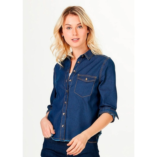 camisa jeans feminina levis