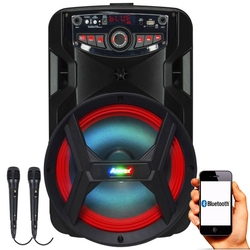 Caixa de Som Amplificada Amvox ACA 185 NEW X 180w Bluetooth, USB, Micro SD, Bateria Interna, 2 Microfones Com Fio é boa?