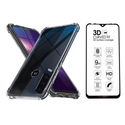 Capa Antishock Reforçada Bordas + Película De Vidro 3D Full Cover Motorola Moto G8 PLAY Menor preço em Capa Antishock Reforçada Bordas + Película De Vidro 3D Full Cover Motorola Moto G8 PLAY