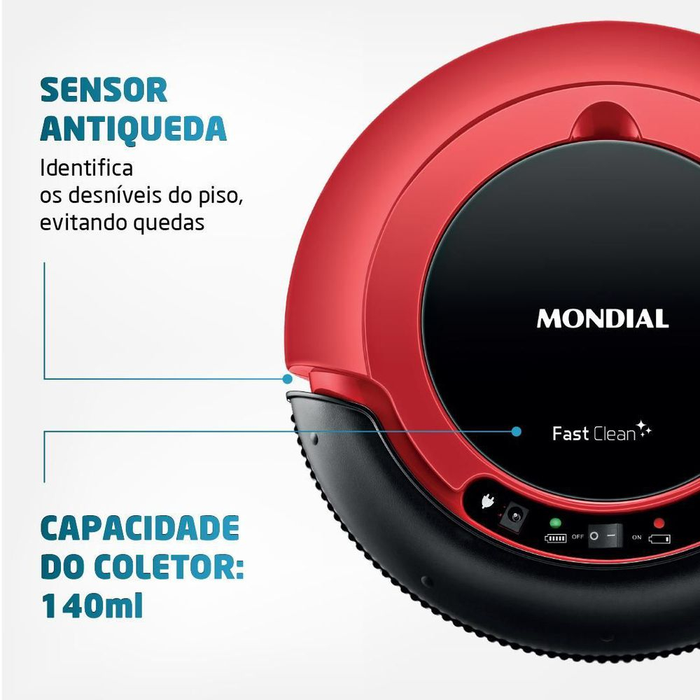 Aspirador robô, da Mondial