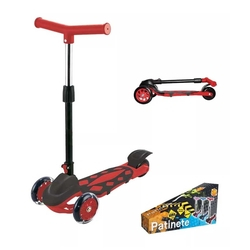 Patinete Vermelho Power Ajustável Dobrável 3 Rodas Dm Toys é boa?