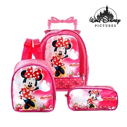 Kit Mochila Pequena Escolar Infantil Minnie Disney Com Rodinhas é boa?