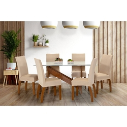 Kit 6 Capas Para Cadeira De Jantar Em Malha Com Elástico Palha - Palha é boa?