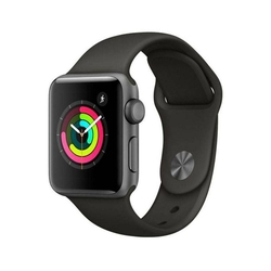 Apple Watch Series 3 GPS - 38 mm – Caixa cinza-espacial de alumínio com pulseira esportiva Preta Menor preço em Apple Watch Series 3 GPS - 38 mm – Caixa cinza-espacial de alumínio com pulseira esportiva Preta