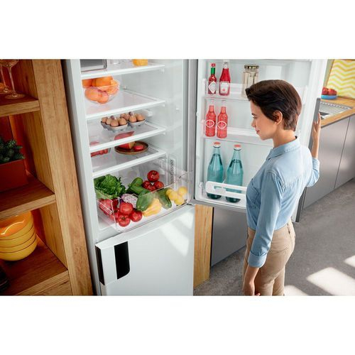 Foto 2 - Geladeira Consul CRE44 Frost Free Duplex 397 Litros Branca Com Freezer Embaixo