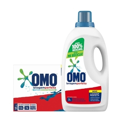 Omo Detergente Líquido 3L e Detergente Pó Lavagem 1,6Kg é boa?