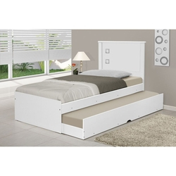 Cama Solteiro Barcelona Com Auxiliar - Branco - Tebarrot Móveis é boa?