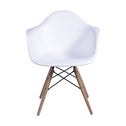 Cadeira Com Braco Dkr Eames Base Eiffel Madeira Branca Inovakasa é boa?