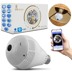 Lâmpada Espiã Câmera Ip Led Wifi Hd Panorâmica 360º Celular é boa?