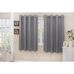 Cortina Corta Luz 100% Blackout Para Sala Ou Quarto 2,80m x 1,60 Para Varão Simples Cinza - 2,80m x 1,60m é boa?