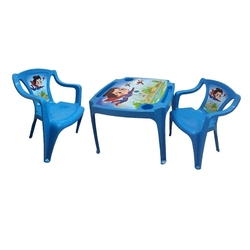 Mesa Mesinha Infantil Com Porta Copos E Lapis Com 2 Cadeiras Conjunto Super Heroi Voador Azul Menino é boa?
