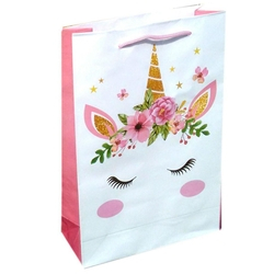 Kit 100 Sacolas De Papel Unicórnio 25x17x6cm Bolsa é boa?
