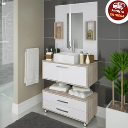 Conjunto Gabinete Banheiro Completo Cuba Painel Balcão + Garantia é boa?