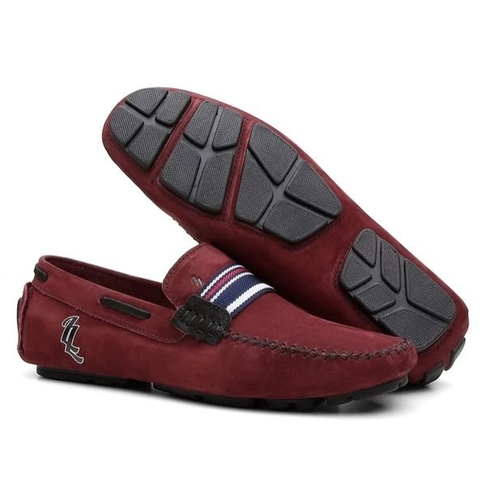 mocassim lacoste vermelho bordo