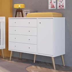 Cômoda Infantil Retrô 1 Porta e 4 Gavetas - Branco é boa?