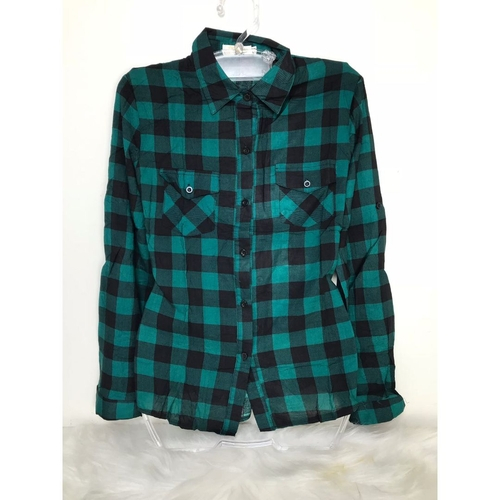 blusa xadrez verde