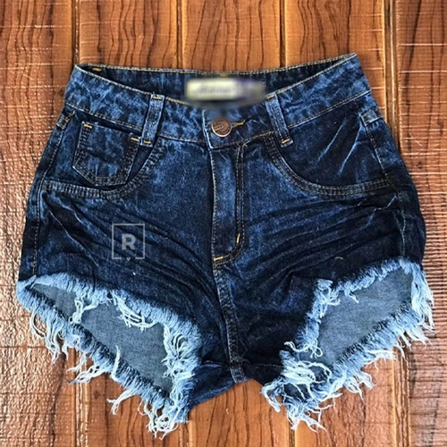 shorts jeans preto feminino cintura alta