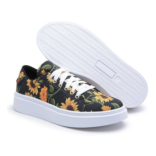 tenis flatform florido