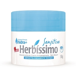 Desodorante Creme Antitranspirante Sensitive Herbissimo 55G Menor preço em Desodorante Creme Antitranspirante Sensitive Herbissimo 55G