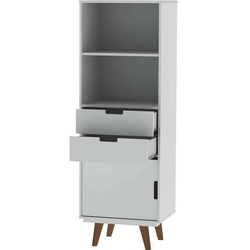Estante com 2 Gavetas e 1 Porta Vintage Paris – Olivar - Branco / Branco é boa?