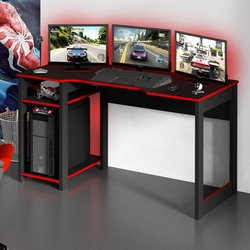 Mesa Gamer Destiny Ideal Para 3 Monitores Preto/Vermelho - Tecno Mobili é boa?