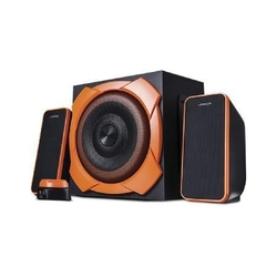 Caixa de som 2.1 50w rms grade gamer preta e laranja sp266 Menor preço em Caixa de som 2.1 50w rms grade gamer preta e laranja sp266