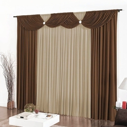 Cortina Premium Floripa Casa Dona Tabaco com Bege 200cmx170cm Menor preço em Cortina Premium Floripa Casa Dona Tabaco com Bege 200cmx170cm