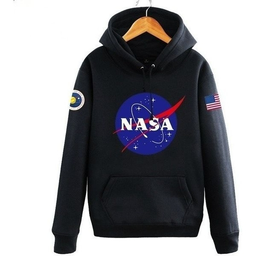 nasa zipper moletom com capuz