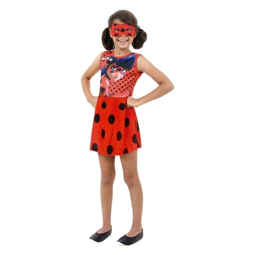 vestido infantil miraculous ladybug