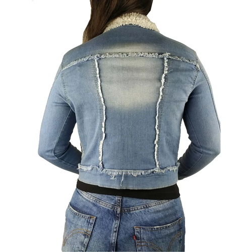 jaqueta jeans feminina pelo