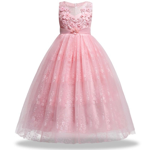 vestido festa infantil longo