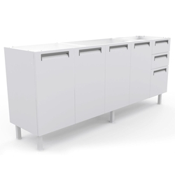Gabinete de Cozinha Colormaq Roma para Pia de 2,00m em Aço Branco é boa?