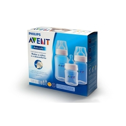 Kit Mamadeiras Anti-Cólica 125Ml/260Ml/330Ml, Philips Avent Menor preço em Kit Mamadeiras Anti-Cólica 125Ml/260Ml/330Ml, Philips Avent