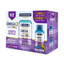 Kit de Ômega 3 1000mg 300 Cápsulas - Catarinense é boa?
