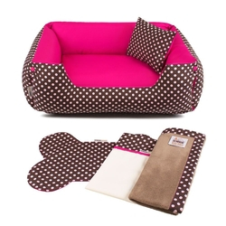 Enxoval Cama Pet Cachorro Gato Senhor Bicho Dupla Face Lola - P - Marrom Poá Pink é ruim? Enxoval Cama Pet Cachorro Gato Senhor Bicho Dupla Face Lola - P - Marrom Poá Pink é boa?