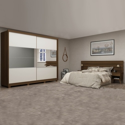 Dormitório Casal Apolo com Cabeceira Roma Gelius Nogueira / Nogueira / Off White é ruim? Dormitório Casal Apolo com Cabeceira Roma Gelius Nogueira / Nogueira / Off White é boa?