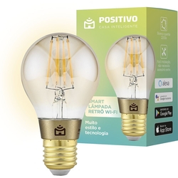 Smart Lâmpada Retrô Wi-Fi Positivo Casa Inteligente Filamento LED 7W Bivolt - Compatível com Google e Alexa é boa?