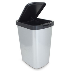 Lixeira 9 litros com click plástica label Inox 25462 Arqplast é boa?