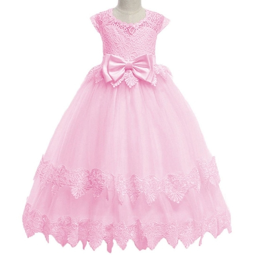 vestido longo rosé