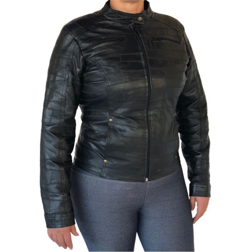 casaco de couro feminino legitimo
