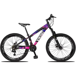 Bicicleta Aro 26 Quadro 13 Alumínio 21v Freio Disco Vmaxx Freeride Tuff Preto/Rosa - Viking é ruim? Bicicleta Aro 26 Quadro 13 Alumínio 21v Freio Disco Vmaxx Freeride Tuff Preto/Rosa - Viking é boa?