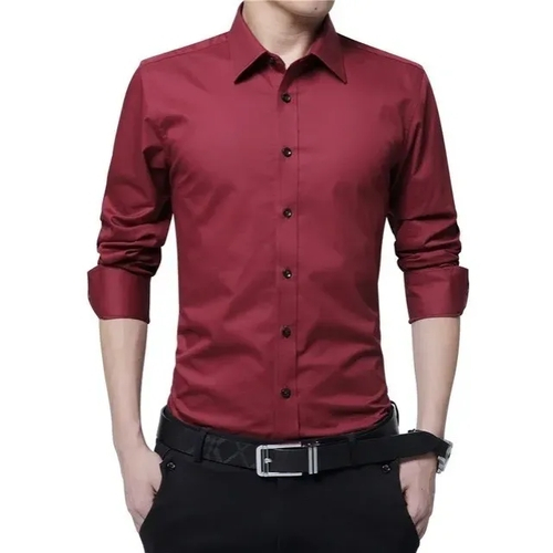 camisa social masculina vinho escuro